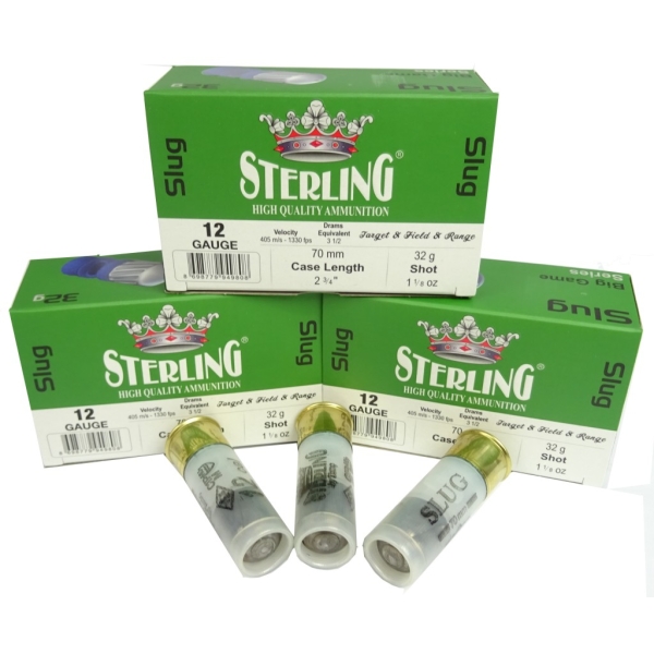Amunicja kal. 12/70 Slug Sterling 32g